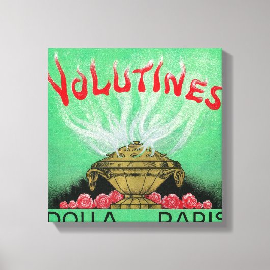 Volutines Perfume LabelParis, Frankrijk Canvas Afdruk (Voorkant)