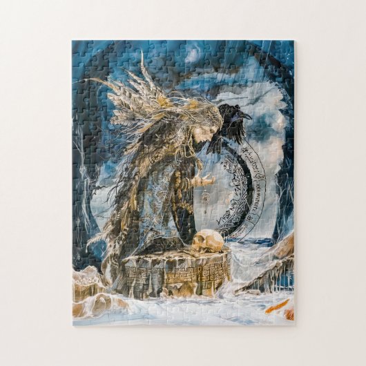 Völva de zieneres van de Noordse profetie Legpuzzel (Verticaal)