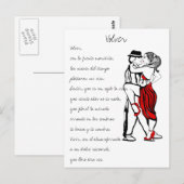 Volver Tango Lyrics Briefkaart (Voorkant / Achterkant)