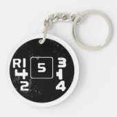 Volvo 245 schakelpatroon sleutelhanger (Achterkant)