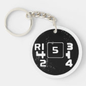 Volvo 245 schakelpatroon sleutelhanger (Voorkant)