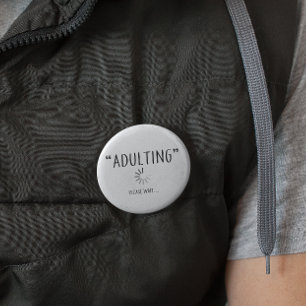 Volwassen 18e geboorte-cadeauideeën voor 18 jaar o ronde button 5,7 cm