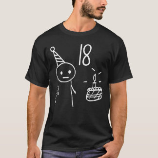 Volwassen 18e verjaardagsfeest grappig voor 18 jaa t-shirt