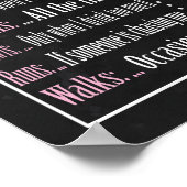 Volwassen 25th Birthday cake smash-bord Poster (Hoek)