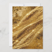 Volwassen Aangepaste Digitaal Goud 40e Verjaardag Kaart (Achterkant)