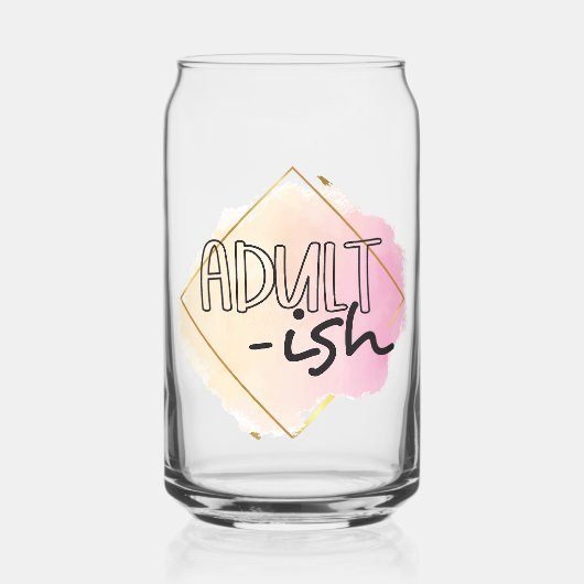 Volwassen-achtig Blikvorm Glas (Voorkant)