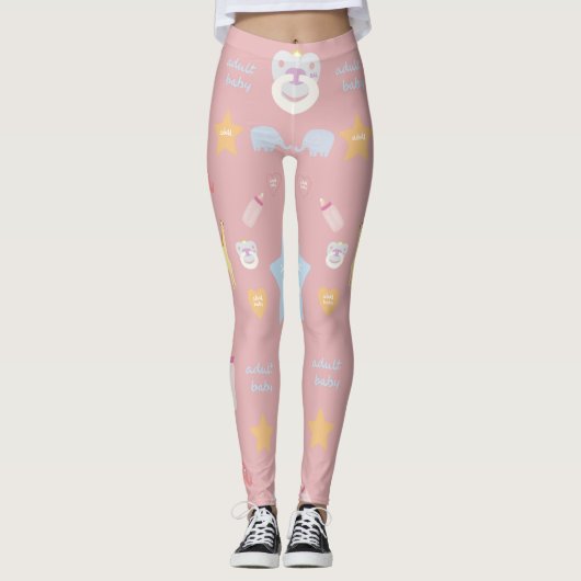Volwassen Baby Leggings | ABDL | Baby4Levensduur | (Voorkant)