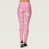 Volwassen Baby Leggings Roze / ABDL / Baby 4 Leven (Achterkant)