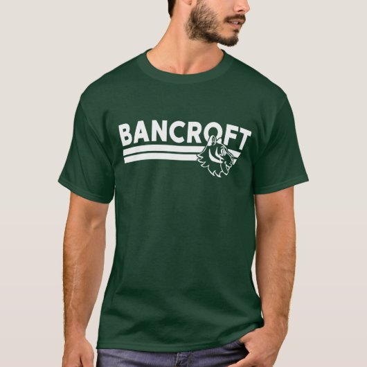 Volwassen Bancroft Bobcat profiel Donkergroen T-sh T-shirt (Voorkant)
