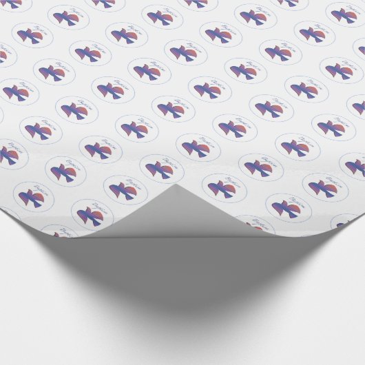 , volwassen Baptisme Dove Cadeaupapier (Hoek)