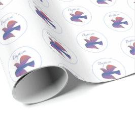 , volwassen Baptisme Dove Cadeaupapier