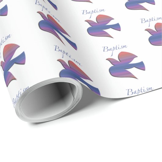, volwassen Baptisme Dove Cadeaupapier (Rol Hoek)