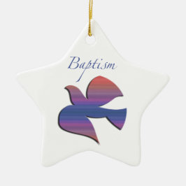 , volwassen Baptisme Dove Keramisch Ornament