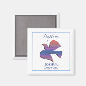 , volwassen Baptisme Dove Magneet (Voorkant / Achterkant)