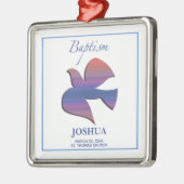 , volwassen Baptisme Dove Metalen Ornament (Links)