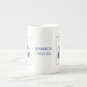 , volwassen Baptisme Dove Porselein Kop (Voorkant)