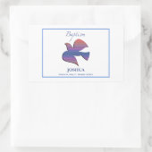 , volwassen Baptisme Dove Rechthoekige Sticker (Tas)