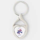, volwassen Baptisme Dove Sleutelhanger (Voorkant)
