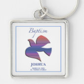 , volwassen Baptisme Dove Sleutelhanger (Voorkant)