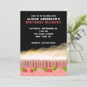 VOLWASSEN BIRTHDAY PARTIJINVITATIES KAART (Staand voorkant)