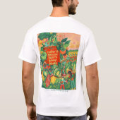 VOLWASSEN Boerderij naar School Maand T-shirt (Achterkant)