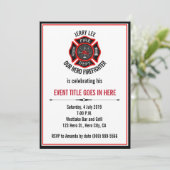 Volwassen brandweerman: vervroegde pensionering kaart (Staand voorkant)