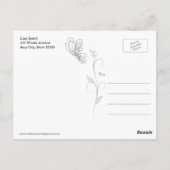 Volwassen Briefkaarten voor het kleuren van alpaca (Achterkant)