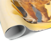 Volwassen bruine Franse bulldog op kayak Cadeaupapier (Rol Hoek)