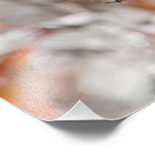 Volwassen Cedar Waxwing op doorn met sneeuw Foto Afdruk (Hoek)