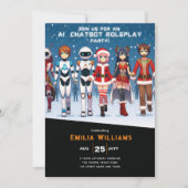 VOLWASSEN Chatbot Roleplay Feest Anime Robot Kerst Kaart (Voorkant)