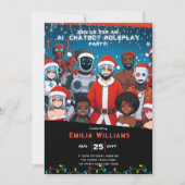 VOLWASSEN Chatbot Roleplay Feest Anime Robot Kerst Kaart (Voorkant)