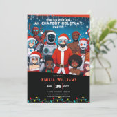 VOLWASsen chatbot roleplay party anime robot kerst Kaart (Staand voorkant)