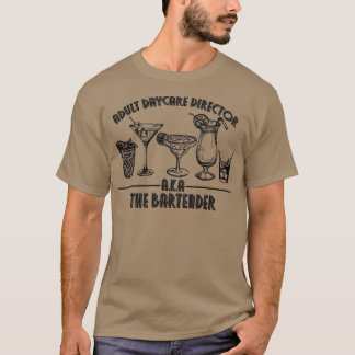 Volwassen dagverzorger AKA barman T-shirt