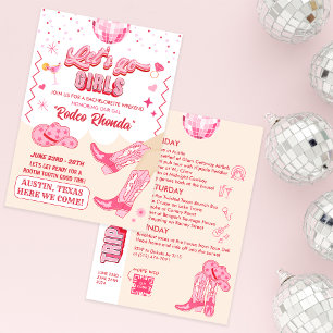 Volwassen Disco Cowgirl Meisjesweekend Kaart