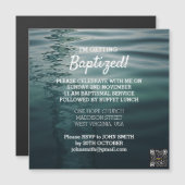 Volwassen doop magnetische Kaart Magnetische Uitnodiging (Voorkant / Achterkant)