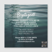 Volwassen doop magnetische Kaart Magnetische Uitnodiging (Voorkant)