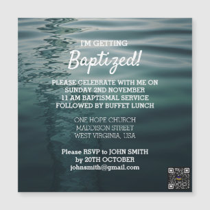Volwassen doop magnetische Kaart Magnetische Uitnodiging