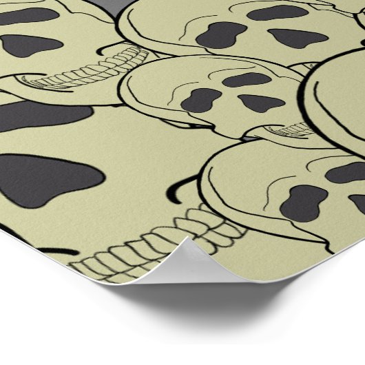 Volwassen  Enge Schedel Halloween Party Poster (Hoek)