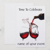 ****VOLWASSEN FEestUITNODIGING**** Kaart (Voorkant / Achterkant)