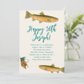 Volwassen Forel Vissen Thema Feest Uitnodigingen (Staand voorkant)