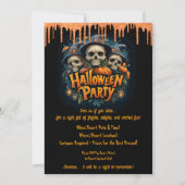 Volwassen Fun Halloween Skull Kostuumfeest Kaart (Voorkant)