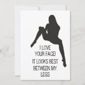 volwassen Funny Dirty valentijnsdag Kaart (Voorkant)