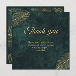 Volwassen gewricht dubbele verjaardag gala bedankkaart