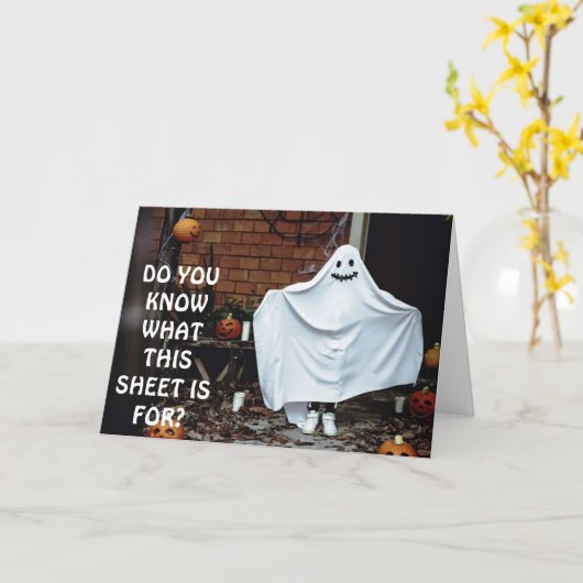 **VOLWASSEN GHOST** SHOW U BLAAT GEBRUIK VAN HALLO KAART (Gele Bloem)