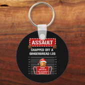 Volwassen Gingerbread Gevangene Kerstgroep Kerstwe Sleutelhanger (Voorkant)