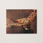 Volwassen Giraffe met kalf (Giraffa camelopardalis Legpuzzel (Horizontaal)