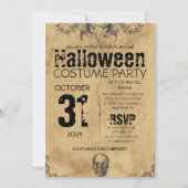 Volwassen  Gotische Halloween Kostuumfeest Kaart (Voorkant)