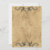 Volwassen  Gotische Halloween Kostuumfeest Kaart (Achterkant)