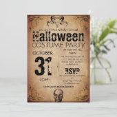Volwassen  Gotische Halloween Kostuumfeest Kaart (Staand voorkant)