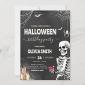  volwassen gotische Halloween verjaardagsfeest Kaart (Voorkant)